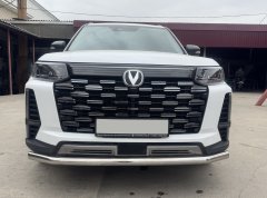 Тюнинг внедорожника Защита переднего бампера Changan CS95 2023