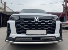 Тюнинг внедорожника Защита переднего бампера Changan CS95 2023