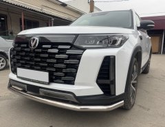Тюнинг внедорожника Защита переднего бампера Changan CS95 2023
