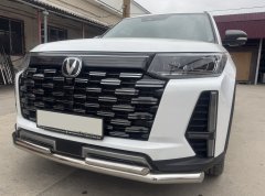 Тюнинг внедорожника Защита переднего бампера Changan CS95 2023