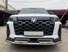 Тюнинг внедорожника Защита переднего бампера Changan CS95 2023