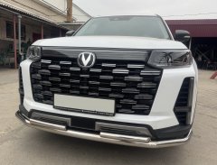 Тюнинг внедорожника Защита переднего бампера Changan CS95 2023