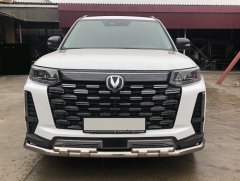 Тюнинг внедорожника Защита переднего бампера Changan CS95 2023