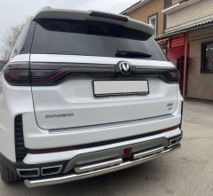 Тюнинг внедорожника Защита заднего бампера Changan CS95 2023