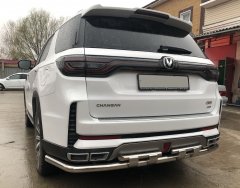 Тюнинг внедорожника Защита заднего бампера Changan CS95 2023