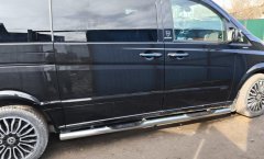 Тюнинг внедорожника Порог труба с проступью Mercedes-Benz Vito 2005-2010, 2010-2014 (рестайлинг)