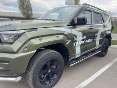 Тюнинг внедорожника Защита штатного порога труба Tank 400 2023