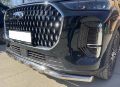 Тюнинг внедорожника Защита переднего бампера Chery Tiggo 9 2024