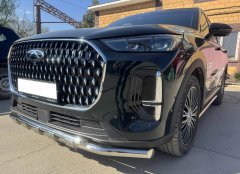 Тюнинг внедорожника Защита переднего бампера Chery Tiggo 9 2024