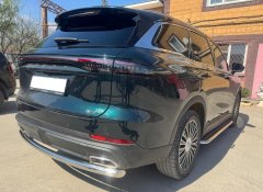 Тюнинг внедорожника Защита заднего бампера Chery Tiggo 9 2024