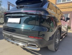 Тюнинг внедорожника Защита заднего бампера Chery Tiggo 9 2024