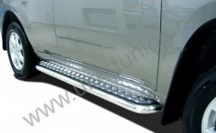 Тюнинг внедорожника Пороги с накладным листом Chery Tiggo FL 2013