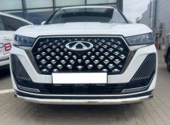 Тюнинг внедорожника Защита переднего бампера Chery Tiggo 7 Pro Max 2024