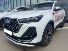 Тюнинг внедорожника Защита переднего бампера Chery Tiggo 7 Pro Max 2024