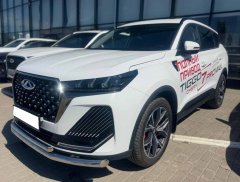 Тюнинг внедорожника Защита переднего бампера Chery Tiggo 7 Pro Max 2024