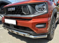 Тюнинг внедорожника Защита переднего бампера Haval H7 2025