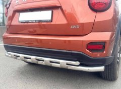 Тюнинг внедорожника Защита заднего бампера Haval H7 2025