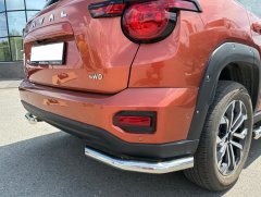 Тюнинг внедорожника Защита заднего бампера Haval H7 2025