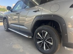 Тюнинг внедорожника Пороги с накладным листом Haval H7 2025