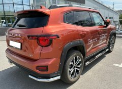 Тюнинг внедорожника Порог труба с проступью Haval H7 2025