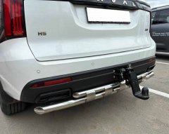 Тюнинг внедорожника Защита заднего бампера Haval H5 2024