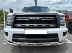 Тюнинг внедорожника Защита переднего бампера Haval H5 2024