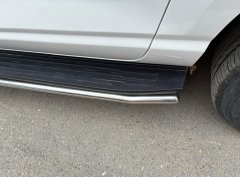 Тюнинг внедорожника Защита штатного порога труба Haval H5 2024
