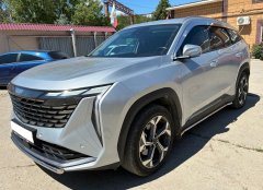 Тюнинг внедорожника Защита переднего бампера Geely Atlas 2023