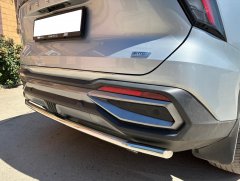 Тюнинг внедорожника Защита заднего бампера Geely Atlas 2023