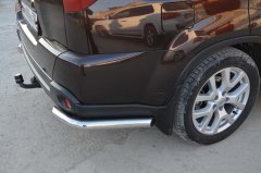 Тюнинг внедорожника Защита заднего бампера Nissan X-trail 2010-2015 (T31) Второе поколение (в т.ч. Рестайлинг 2010г.)