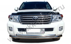 Тюнинг внедорожника Защита переднего бампера Toyota Land Cruiser 200 2013