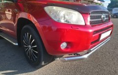 Тюнинг внедорожника Защита переднего бампера Toyota RAV4 2006-2009