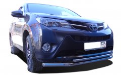 Тюнинг внедорожника Защита переднего бампера Toyota RAV4 2013