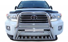 Тюнинг внедорожника Защита переднего бампера Toyota Land Cruiser 200 2013