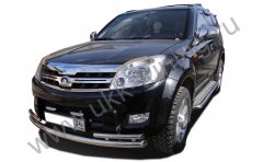 Тюнинг внедорожника Защита переднего бампера Great Wall Hover 3 2009