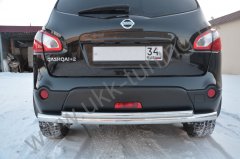 Тюнинг внедорожника Защита заднего бампера Nissan Qashqai 2008