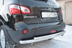 Тюнинг внедорожника Защита заднего бампера Nissan Qashqai 2008