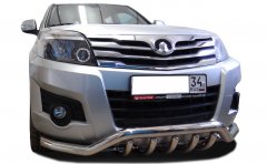 Тюнинг внедорожника Защита переднего бампера Great Wall Hover 3 2009