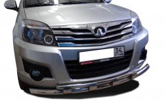 Тюнинг внедорожника Защита переднего бампера Great Wall Hover 3 2009