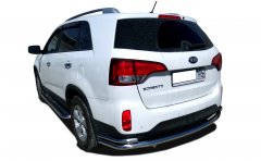 Тюнинг внедорожника Защита заднего бампера KIA Sorento 2013