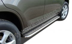 Тюнинг внедорожника Пороги с накладным листом Toyota RAV4 2010-2012