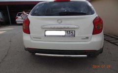 Тюнинг внедорожника Защита заднего бампера Ssang Yong Actyon 2012-2013