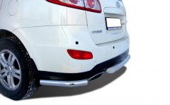 Тюнинг внедорожника Защита заднего бампера Hyundai Santa Fe 2010