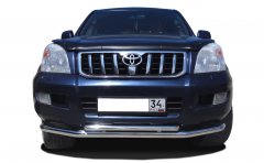 Тюнинг внедорожника Защита переднего бампера Toyota Land Cruiser Prado 120 2003-2009