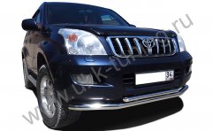 Тюнинг внедорожника Защита переднего бампера Toyota Land Cruiser Prado 120 2003-2009