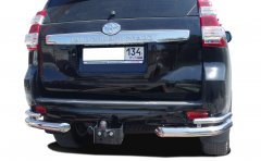 Тюнинг внедорожника Защита заднего бампера Toyota Land Cruiser Prado 150 2014