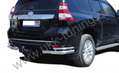 Тюнинг внедорожника Защита заднего бампера Toyota Land Cruiser Prado 150 2014