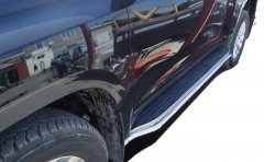 Тюнинг внедорожника Защита штатного порога труба Toyota Land Cruiser Prado 150 2014