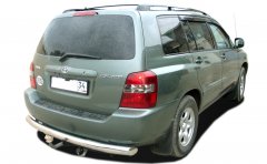 Тюнинг внедорожника Защита заднего бампера Toyota Highlander 2004