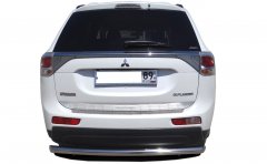 Тюнинг внедорожника Защита заднего бампера Mitsubishi Outlander 2012-2014